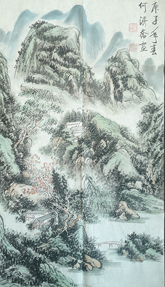 作品7 何济乔山水